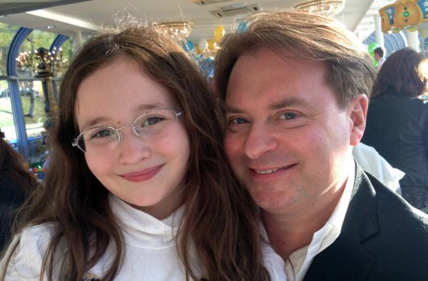 Адлександр Добронравов с дочерью Марией