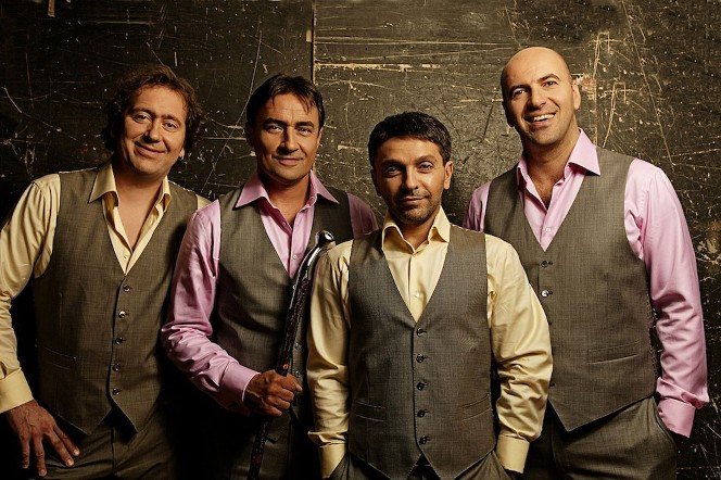 Александром Демидов, Камиль Ларин, Леонид Барац и Ростислав Хаит. «Квартет И»