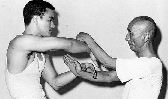 Брюс Ли и его учитель Ип Мен