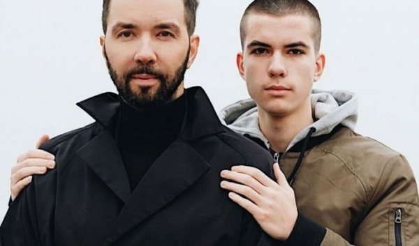 Денис Клявер со старшим сыном Тимофеем