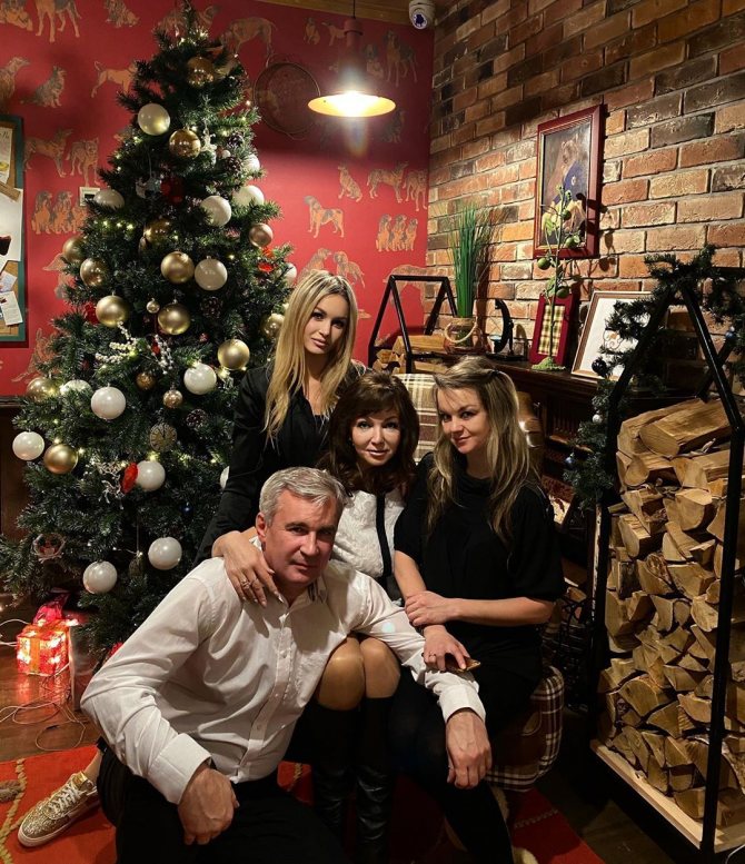 Екатерина Осипова с родителями и сестрой