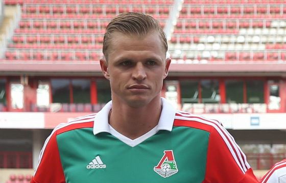 Футболист «Локомотива» Дмитрий Тарасов