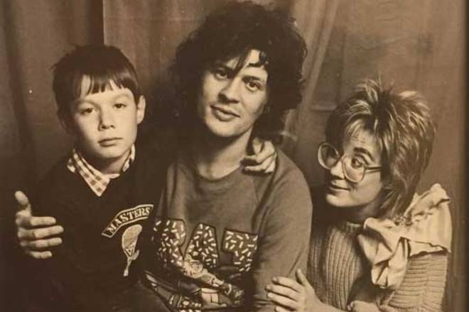 Илона Броневицкая и Пятрас Герулис с сыном