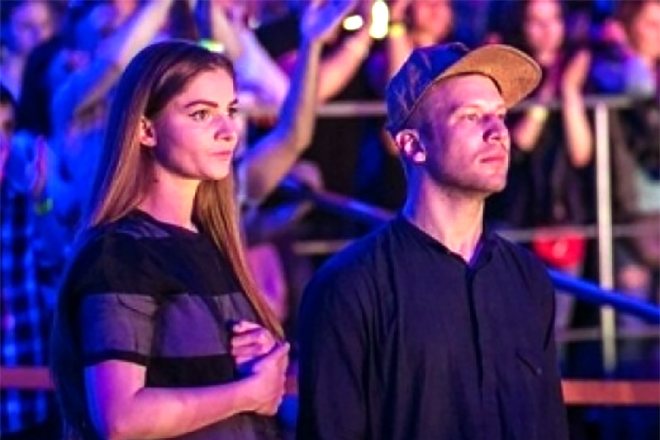 Иван Дорн с женой