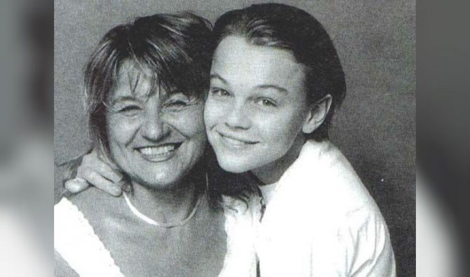 Леонардо Ди Каприо с мамой