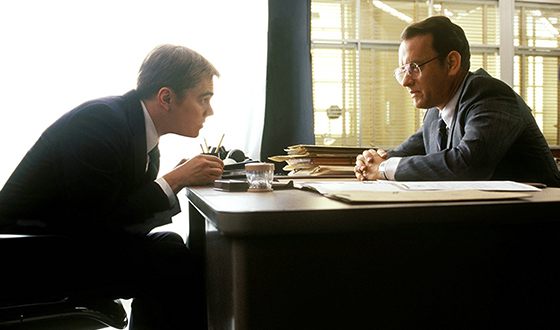 Леонардо Ди Каприо с Томом Хэнксом в фильме «Поймай меня, если сможешь»