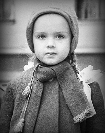 Любовь Руденко в детстве