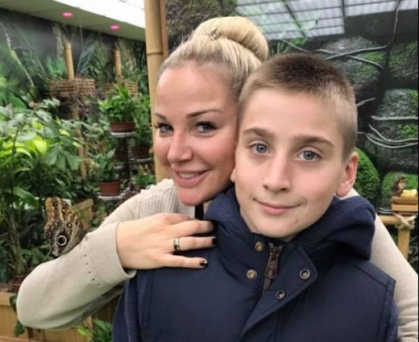 Мария Максакова с сыном Ильей