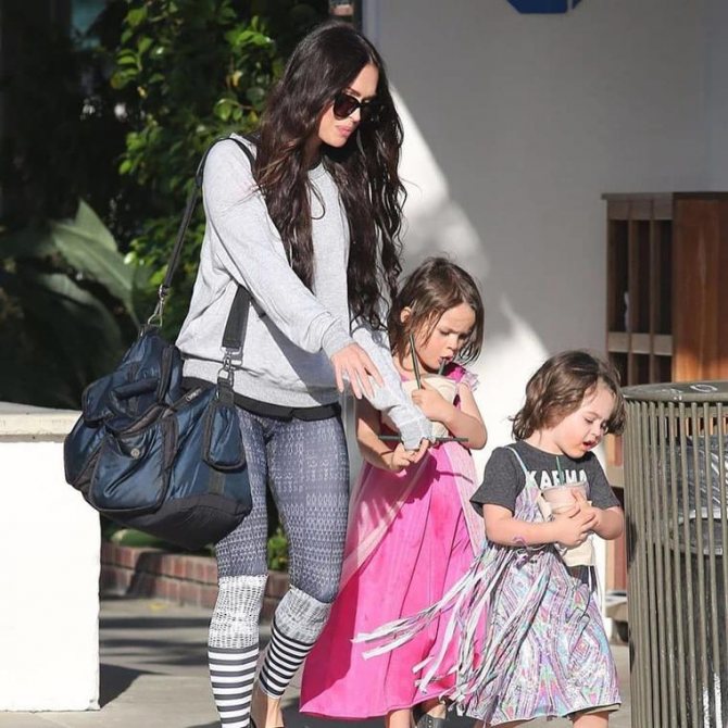 Меган с сыновьями