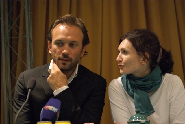 на пресс-конференции