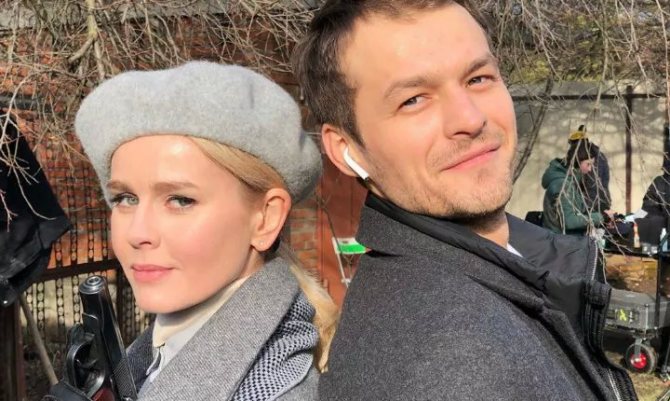 На съемках сериала «Вампиры средней полосы»