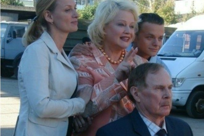 Наталья Егорова на съемках сериала