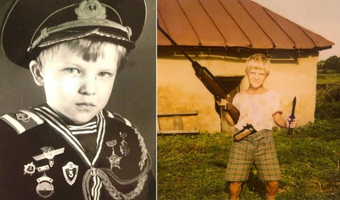 Павел Курьянов в детстве