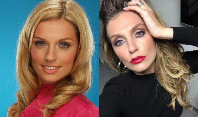 Саша Савельева в молодости и сейчас