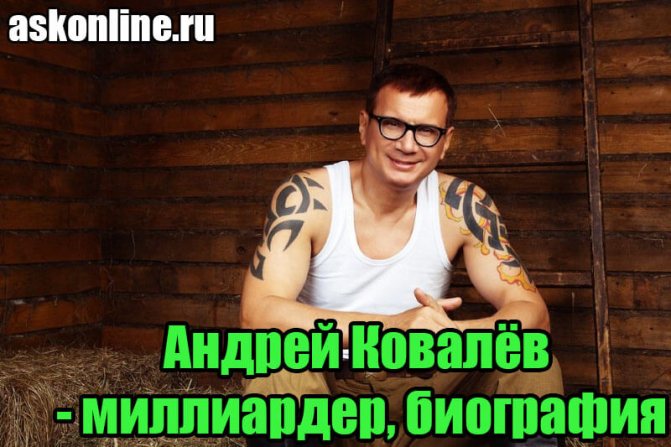 Татуировки Андрея Ковалёва