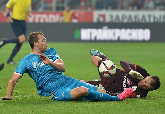 В первом матче против «Спартака» Дзюба спас команду от поражения