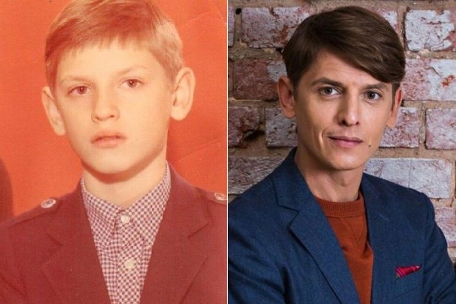 Влад Лисовец в детстве и сейчас