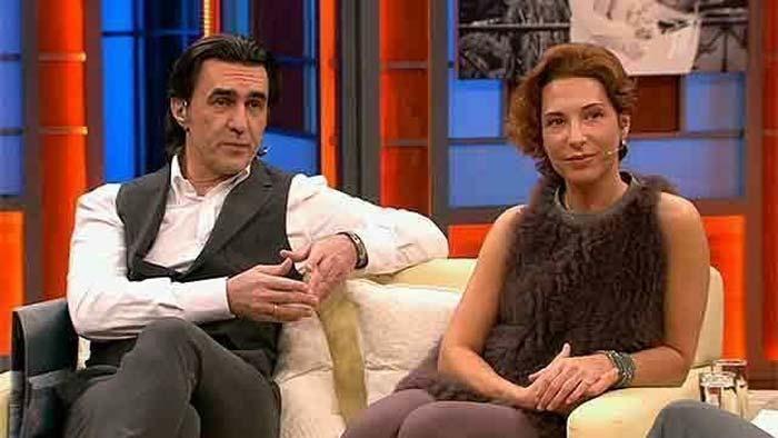 Вячеслав Бутусов с женой Анжеликой Эстоевой. Кадр из передачи «Наедине со всеми», Первый канал