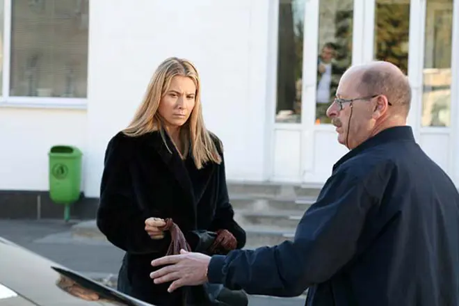 Юлия Высоцкая на съемках фильма "Первое правило королевы" 'Юлия Высоцкая на съемках фильма